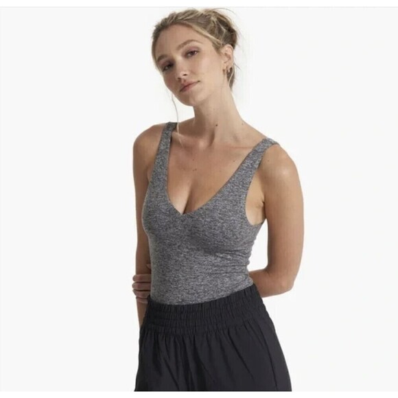 Vuori Tops - Vuori NWT Womens Halo Bodysuit in Heather Grey Size XS